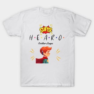 Super Hearo | Cochlear Implant | Hearing Loss | Deaf T-Shirt